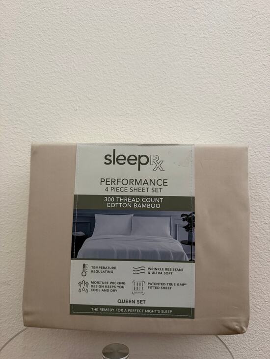 Sleep rx Other - New bamboo blend tan sheet set queen